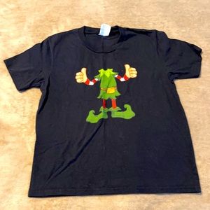 Boys black short sleeve shirt size small . Only wore once.